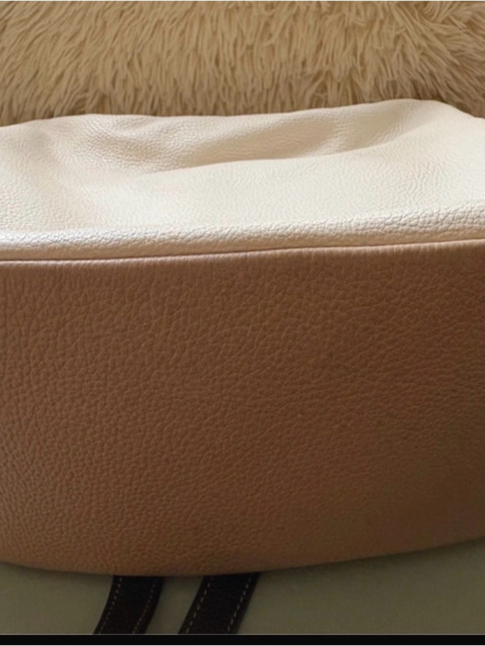 Coach Pebbled Leather Hobo in Blush with Black Trim - Picture 12 of 16